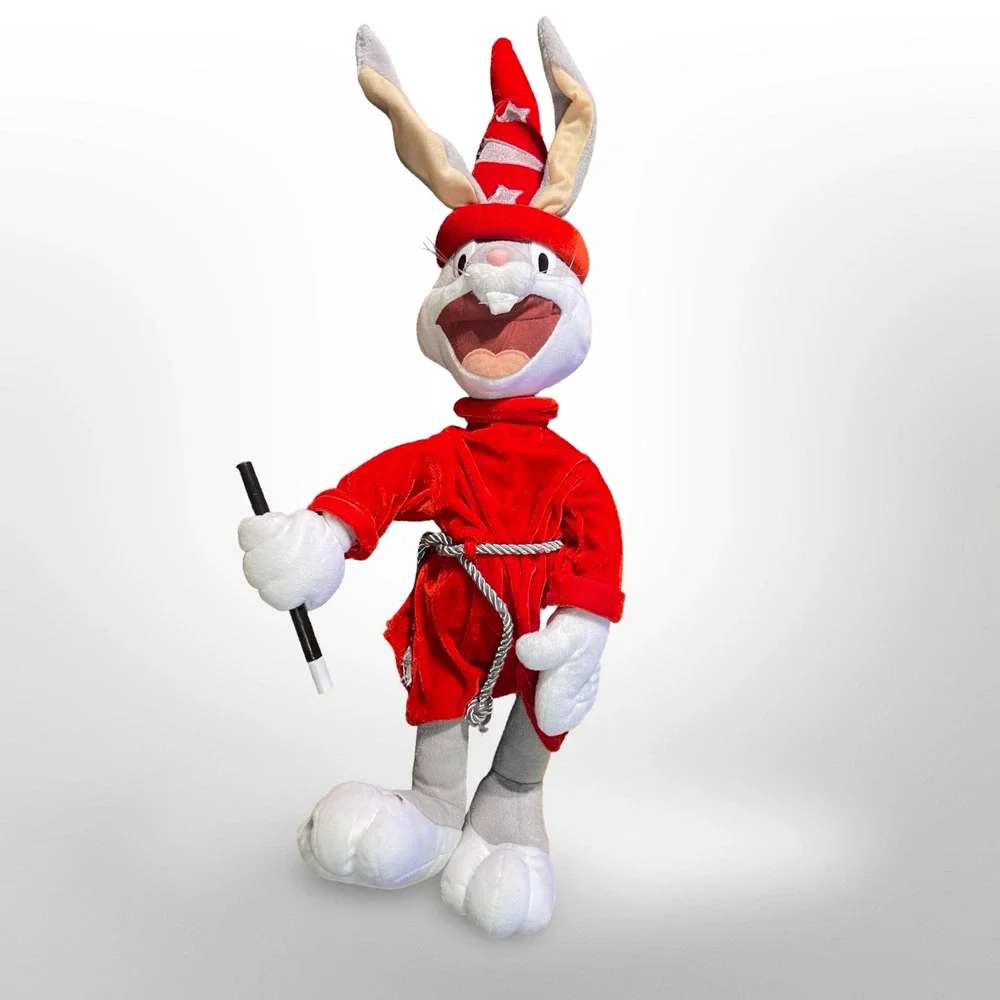 Vintage Bugs Bunny Wizard Plush Toy Warner Bros. Six‎ Flags Exclusive rare